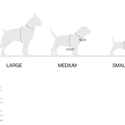 Boo oh Ray Harness Sizing Chart