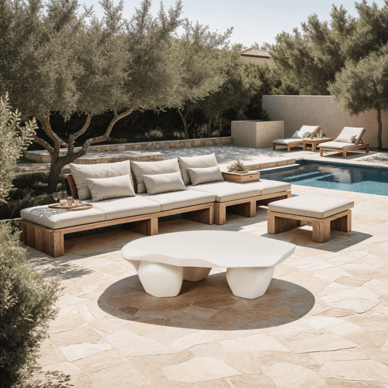 Ceramic Outdoor Coffee Table