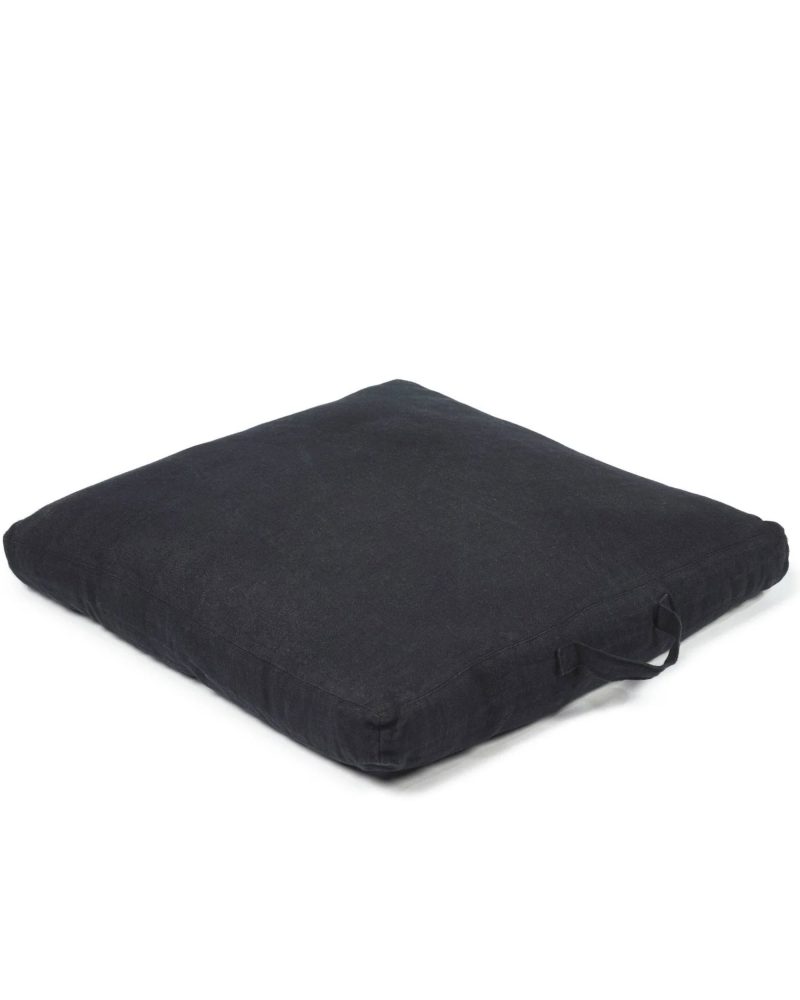 HUDSONFLOORCUSHION BLACK