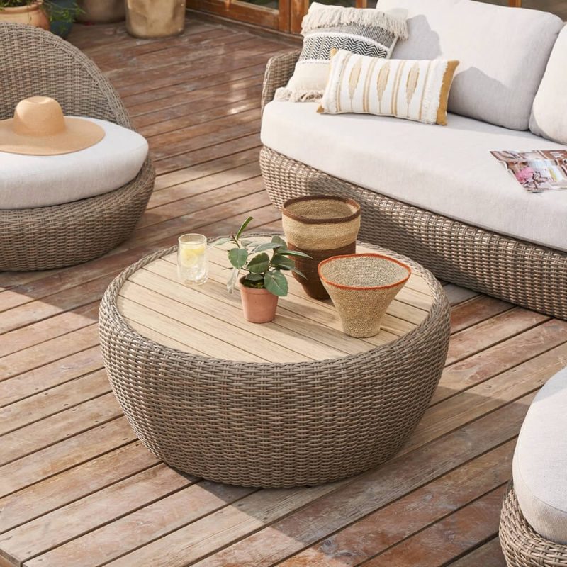 MaltaOutdoorRoundDrumCoffeeTable