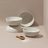 Japandi Tableware Condiment Bowl - 6 Oz, Set of 4, Matte White