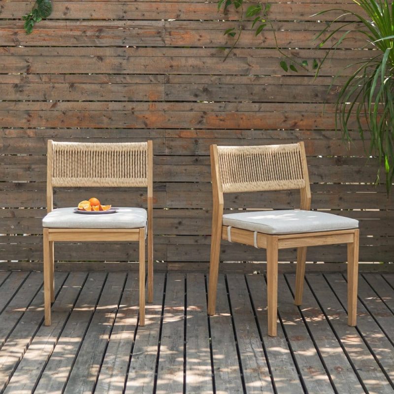 RioOutdoorTeakDiningChairSet 1 674467