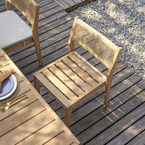 RioOutdoorTeakDiningChairSet 2 913334