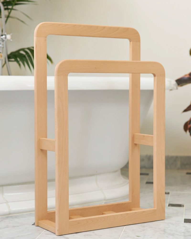 Wood Towel Rack 1